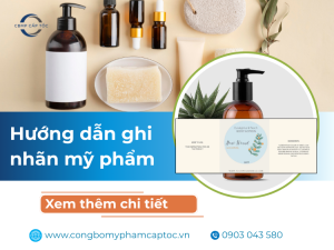 Hướng dẫn ghi nhãn mỹ phẩm